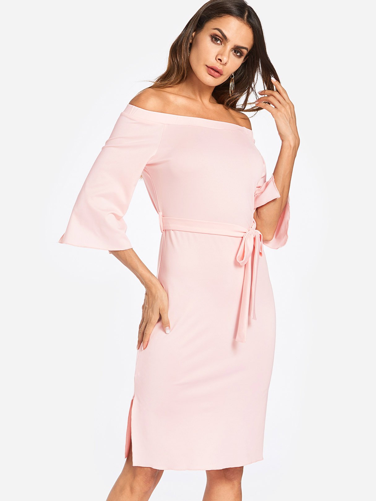 ODM Ladies 3/4 Sleeve Dresses