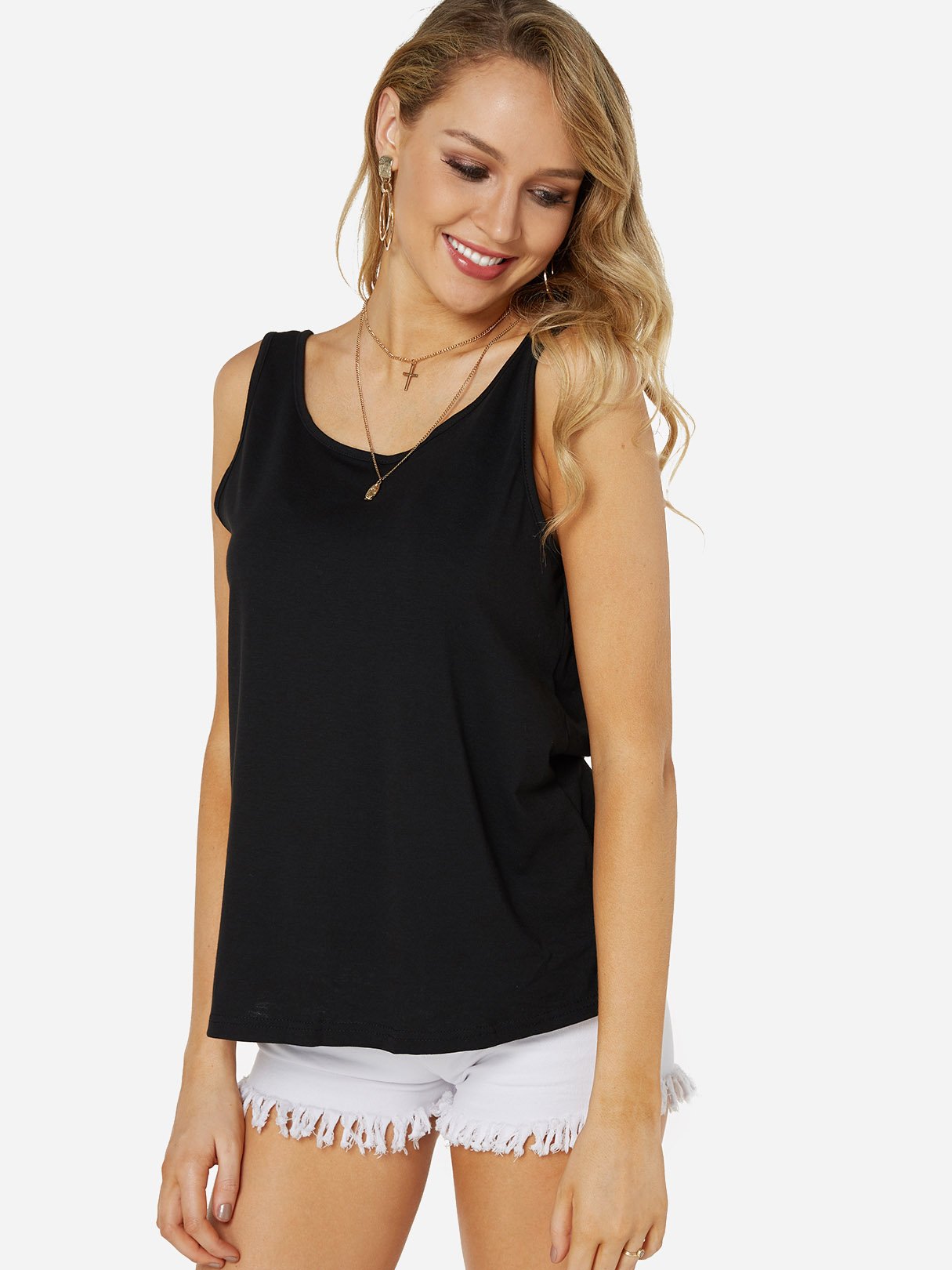 OEM Ladies Black Camis