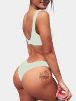 NEW FEELING Womens Green One-Pieces