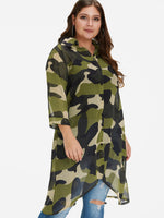 OEM Ladies Camo Plus Size Tops