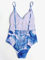 NEW FEELING Womens Blue One-Pieces