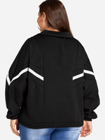 NEW FEELING Womens Black Plus Size Coats & Jackets