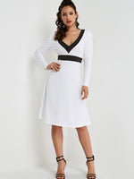 OEM Ladies White Midi Dresses