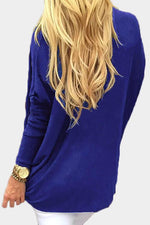 NEW FEELING Womens Blue T-Shirts