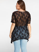 NEW FEELING Womens Multi Plus Size Tops