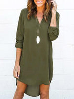 Custom Womens Black Chiffon Dresses