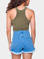 NEW FEELING Womens Army Green Camis
