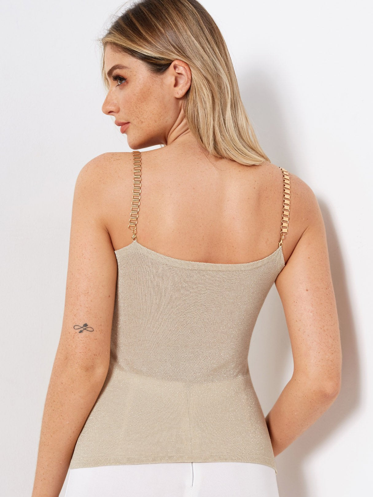 NEW FEELING Womens Beige Camis