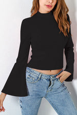 NEW FEELING Womens Black T-Shirts