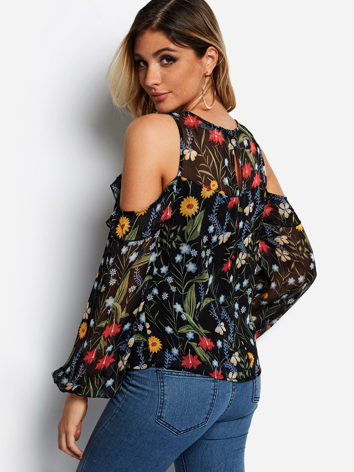 NEW FEELING Womens Black Blouses