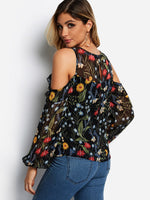 NEW FEELING Womens Black Blouses