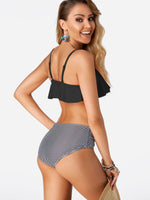 NEW FEELING Womens Black Bikinis