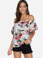 ODM Ladies Short Sleeve Blouses