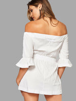 NEW FEELING Womens White Sexy Dresses