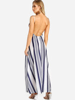 NEW FEELING Womens Striped Maxi Dresses
