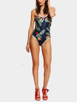 NEW FEELING Womens Black One-Pieces