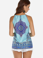 NEW FEELING Womens Blue Camis