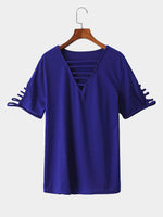 NEW FEELING Womens Navy T-Shirts