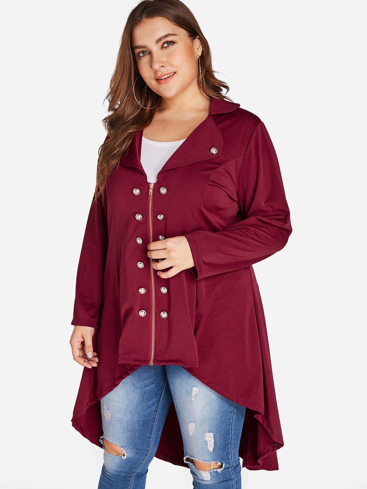 ODM Ladies Long Sleeve Plus Size Coats & Jackets