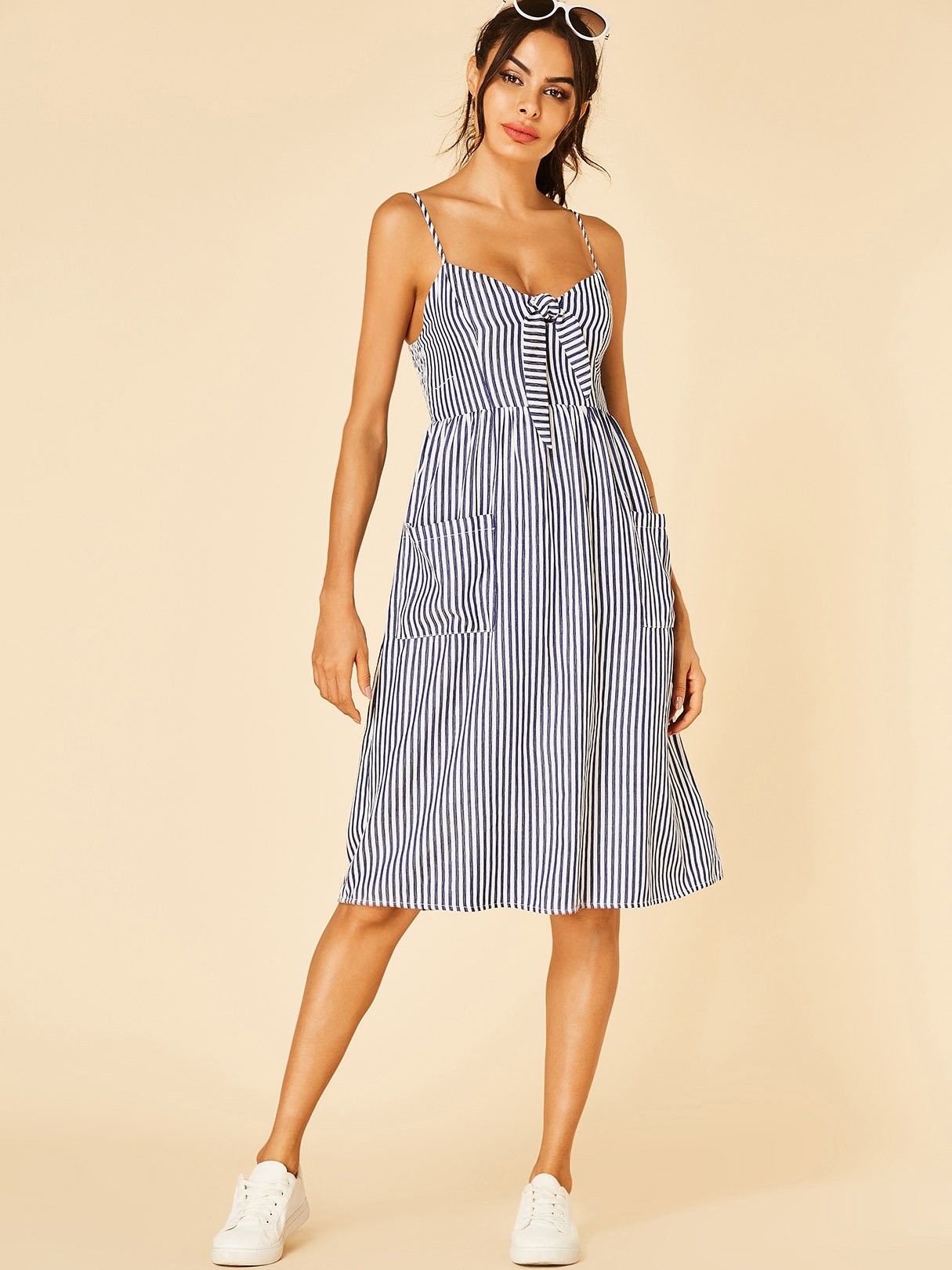 NEW FEELING Womens Blue Midi Dresses