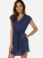 ODM Ladies Short Sleeve Mini Dresses