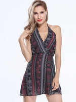 OEM Ladies Multi V-Neck Dresses
