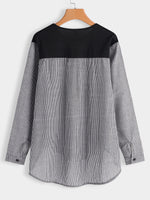 NEW FEELING Womens Color Block Plus Size Tops
