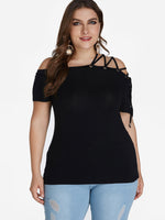 OEM Ladies Black Plus Size Tops