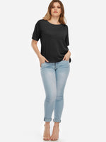 Custom Plus Size Womens Black Tops