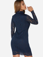 NEW FEELING Womens Navy V-Neck Dresses