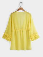 Custom Ladies Deep V Neck Beachwear