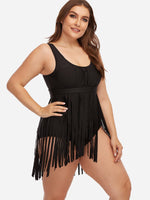 OEM Ladies Black Plus Size Swimwear