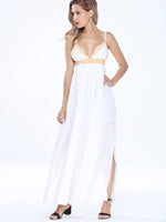 OEM Ladies White Maxi Dresses