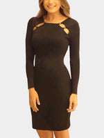 NEW FEELING Womens Black Bodycon Dresses