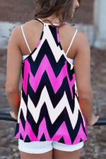 NEW FEELING Womens Fuchsia Camis