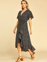 Custom Ladies Deep V Neck Dresses