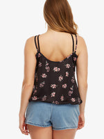 NEW FEELING Womens Black Plus Size Tops