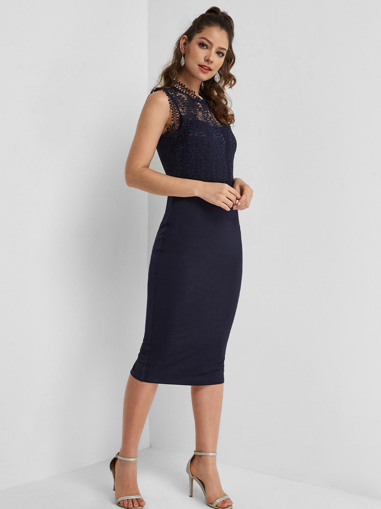 OEM ODM Womens Sleeveless Midi Dress