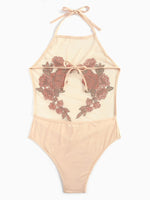 NEW FEELING Womens Beige One-Pieces