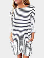Custom Womens Striped Mini Dresses