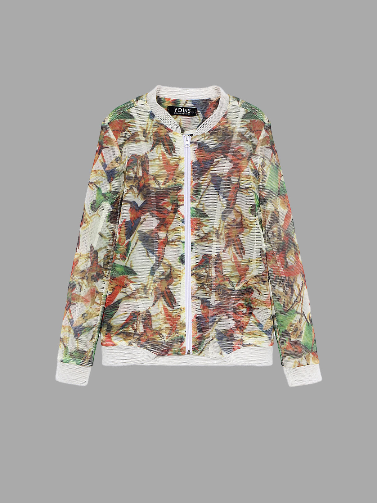 Wholesale Floral Print Long Sleeve Plus Size Tops