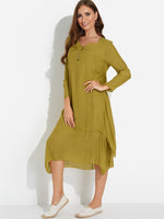Custom Mustard Yellow Prom Dress