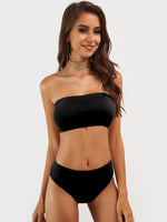 All Black Triangle Bikini