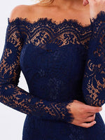 OEM ODM Black Lace Dress With White Underlay