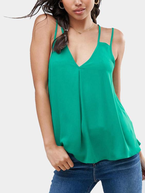 OEM ODM Womens Green Camis