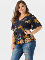 OEM Ladies Black Plus Size Tops