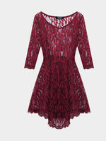 Wholesale Burgundy Lace Sexy Dress