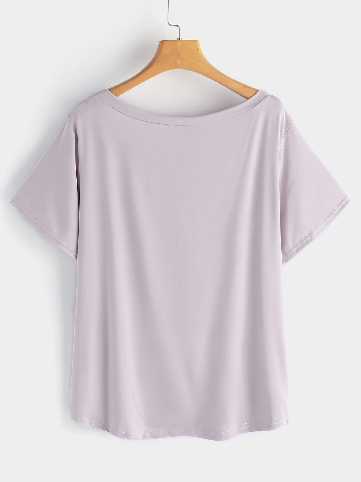 NEW FEELING Womens Grey Plus Size Tops