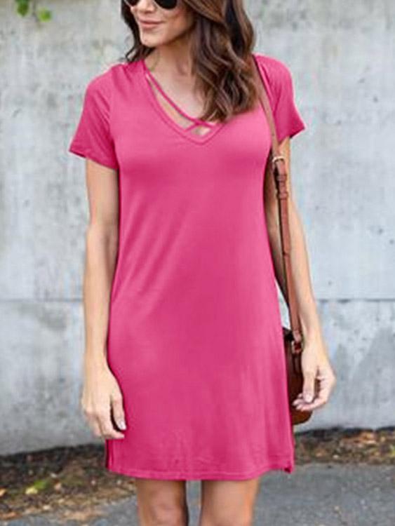 ODM Ladies Short Sleeve Dress