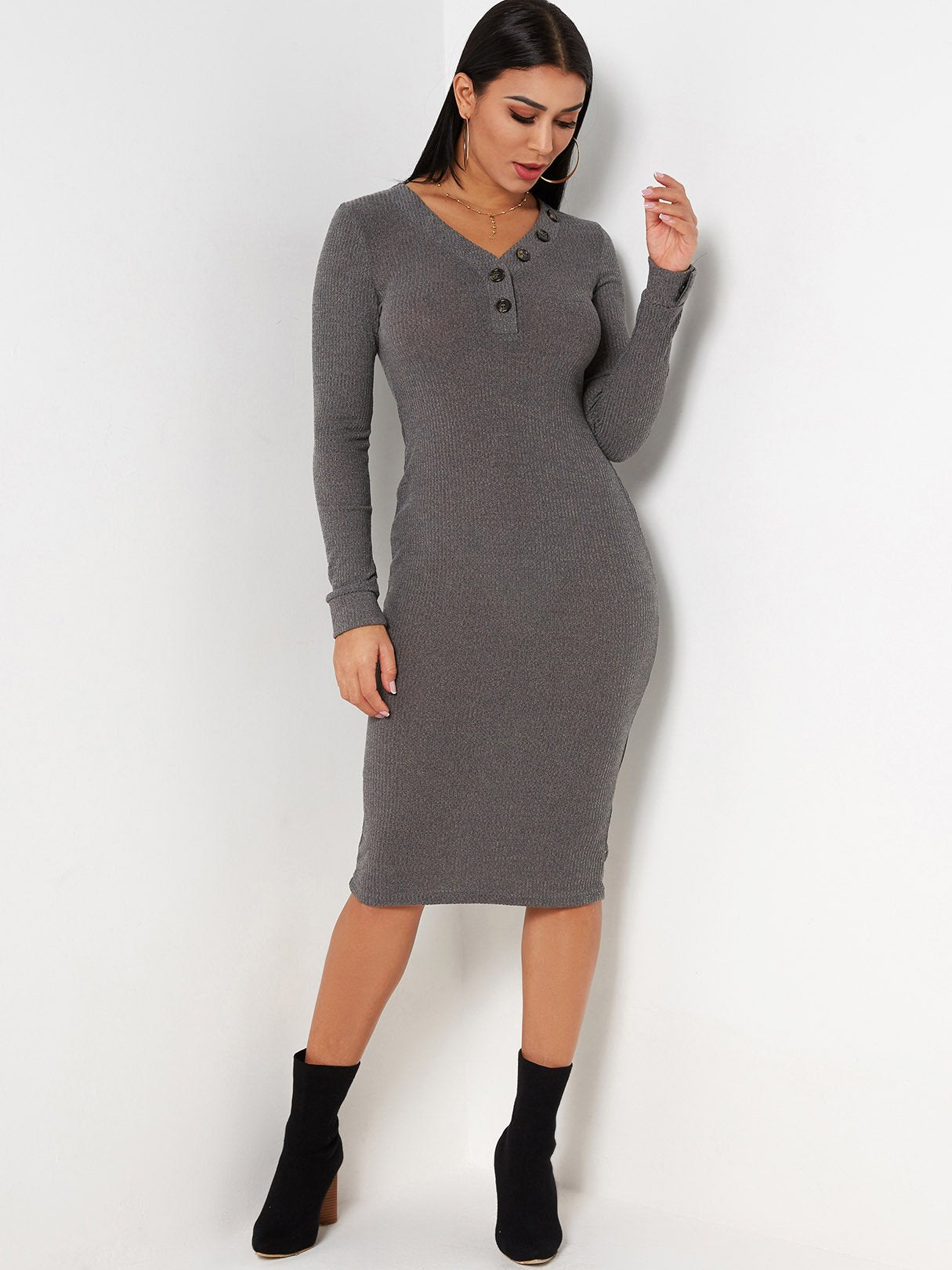 ODM Ladies Long Sleeve Dresses
